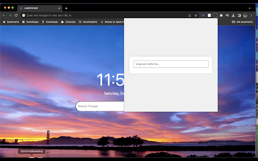 Quick Notes Extension screenshot