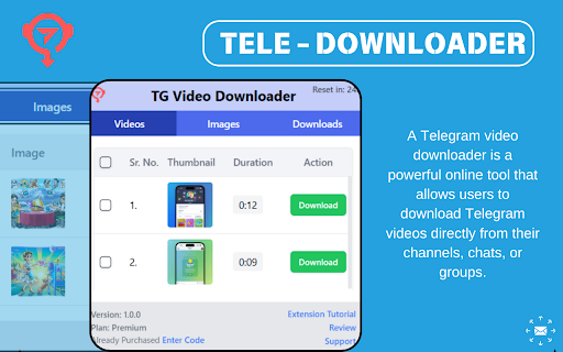Premium Telegram Video Downloader- Download Telegram videos instantly screenshot