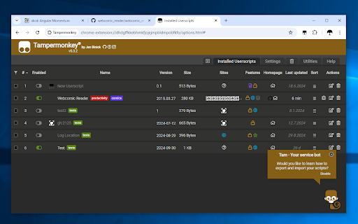 Tampermonkey screenshot