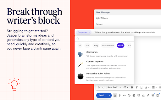 Jasper Everywhere Extension screenshot