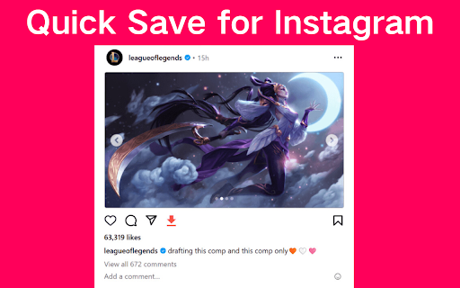 Quick Save for Instagram (reel, photo, story) screenshot
