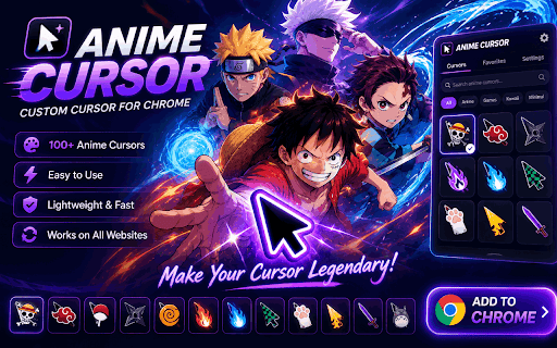 Anime Cursor - Custom Cursor for Chrome™ - All in One Anime Cursors screenshot