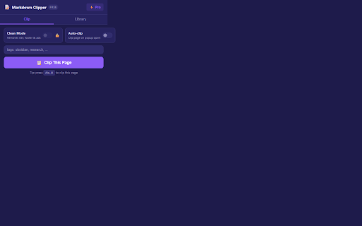 Markdown Clipper screenshot