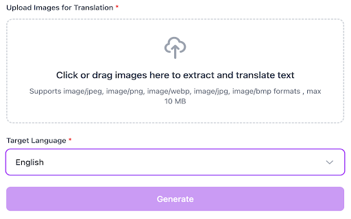 Image Translate screenshot