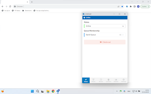 Contaqt WebDialer screenshot