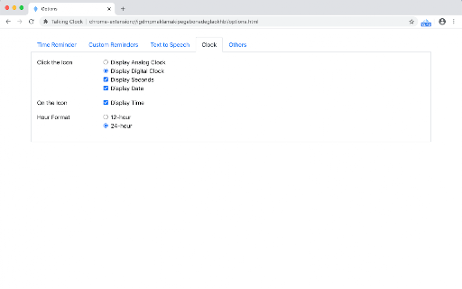 Talking Clock screenshot