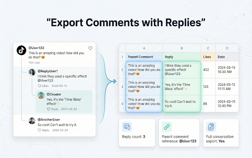 TTGET - TikTok Comment Exporter screenshot