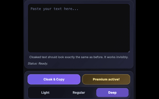 TextCloaker screenshot