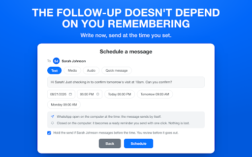 Hotzapp: Responda em 1 clique. CRM e Kanban no WhatsApp Web screenshot