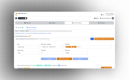 Google Search Console & Bing Webmaster Tools screenshot
