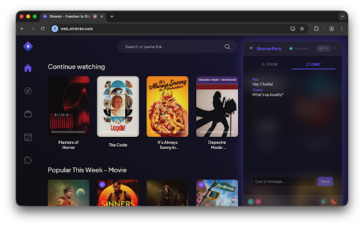 Stremio Party screenshot