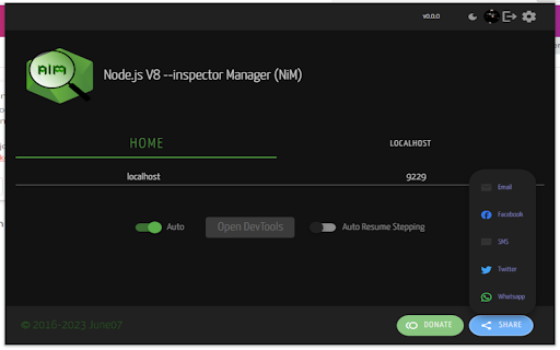 Node Inspector Manager (NIM) screenshot