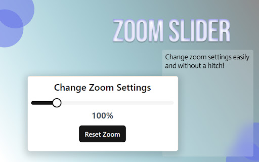 Zoom Slider screenshot