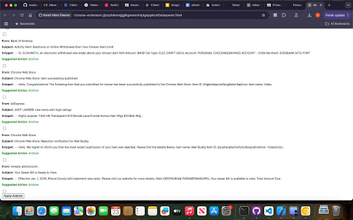 Gmail Inbox Cleaner screenshot