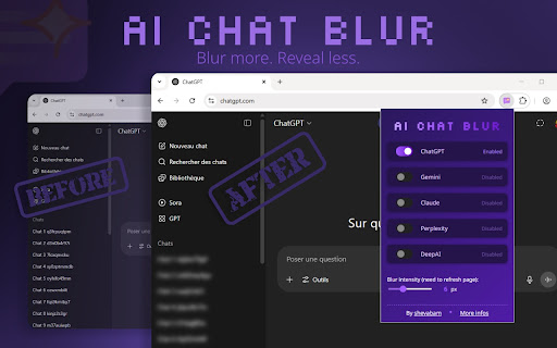 AI Chat Blur screenshot