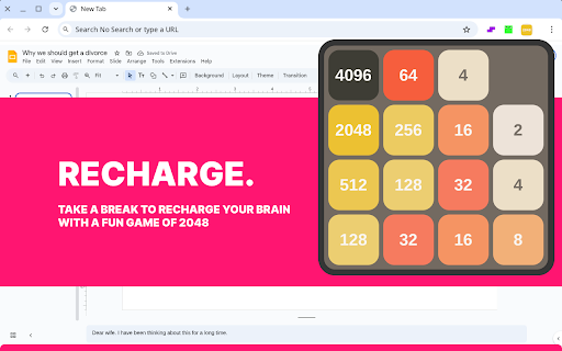 2048 screenshot