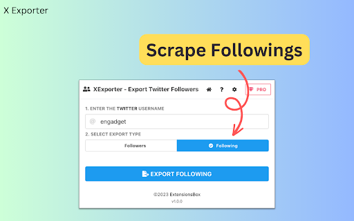 XExporter - Export Twitter Followers screenshot