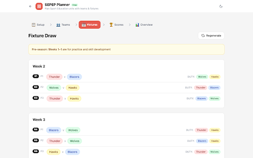 SEPEP Planner by ConnectedPE screenshot
