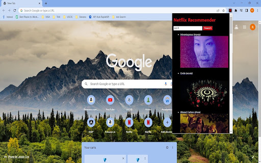 Netflix Recommender screenshot