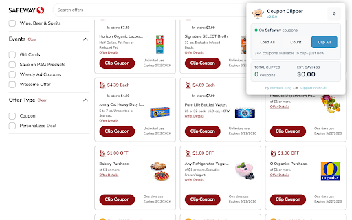 Coupon Clipper screenshot