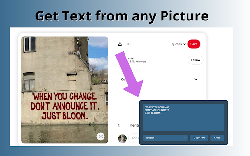 Pic to Text screenshot