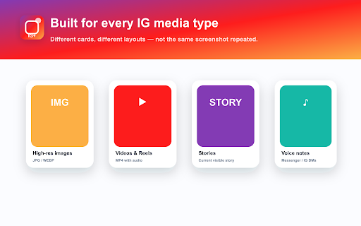 IG Media & Voice Saver screenshot
