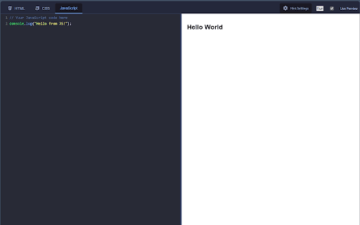 Code Preview Extension screenshot
