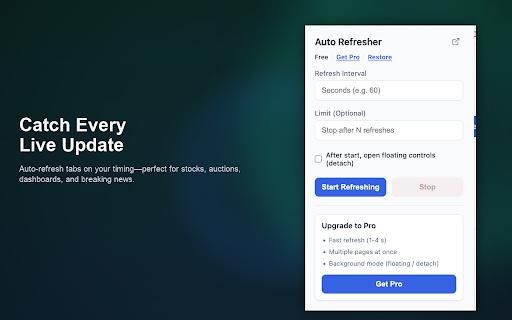 Page Auto-Refresher screenshot