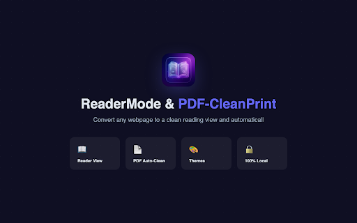 ReaderMode & PDF-CleanPrint screenshot