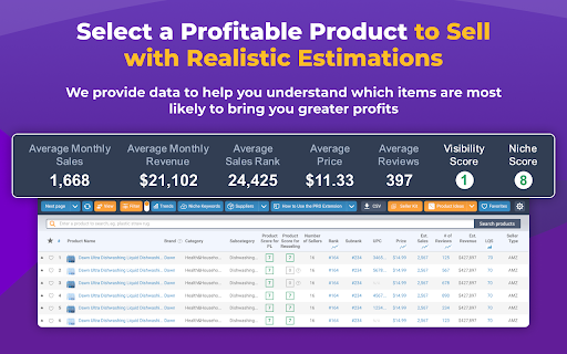 AI Amazon Product Research - AMZScout PRO AI Extension screenshot