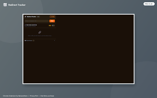 Redirect Tracker screenshot