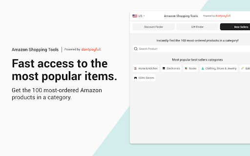 Amazon Shopping Tools screenshot