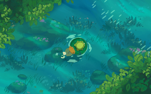 Frog lily pad river live wallpaper screenshot
