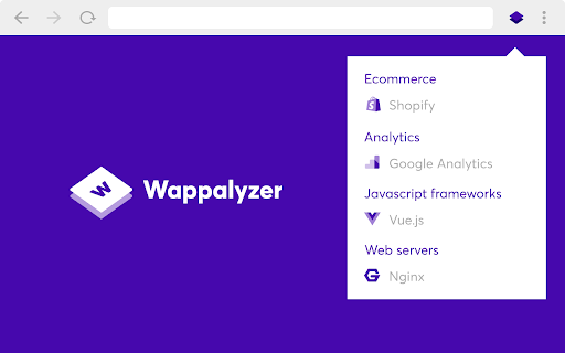 Wappalyzer - Technology profiler screenshot