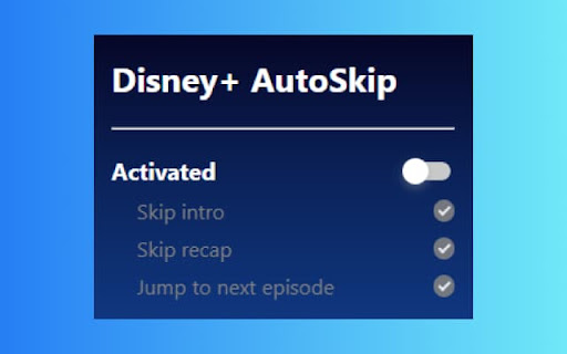 Disney+ AutoSkip screenshot