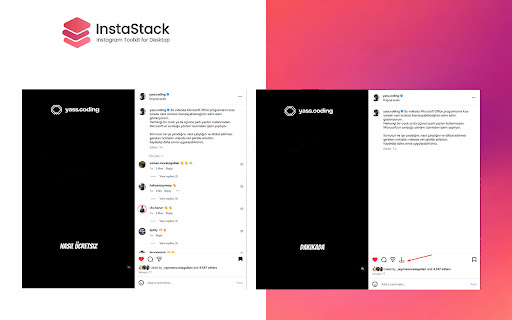 InstaStack – Social Toolkit for Desktop screenshot