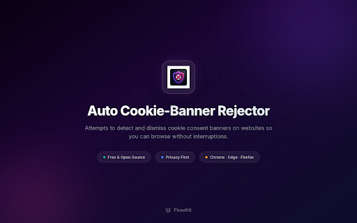 Auto Cookie-Banner Rejector screenshot