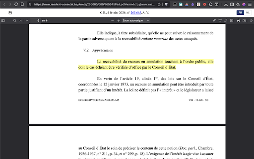 Better Belgian Council of State screenshot