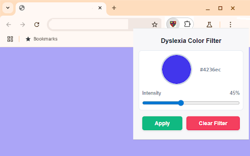 Dyslexia Color Filter screenshot
