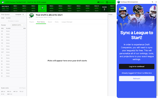 Draft Companion screenshot