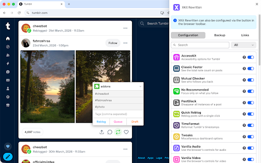 XKit Rewritten screenshot