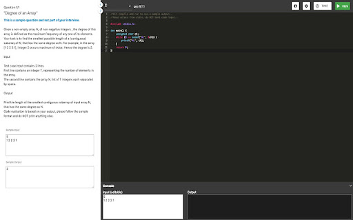 Filtered Interview Tool screenshot