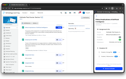 CoGrader for Schoology - AI Grader screenshot