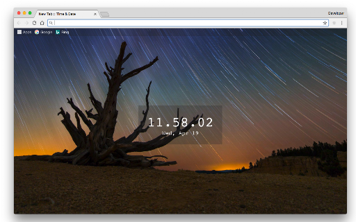 Start Page - Date and Time screenshot