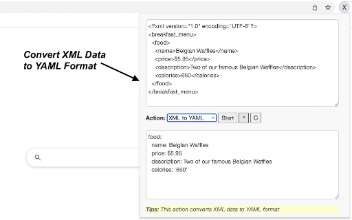 XML Tools screenshot