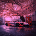 Mclaren 765LT Spider Blossom Street Live Wallpaper icon