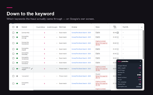 Didva — Click Fraud Protection screenshot