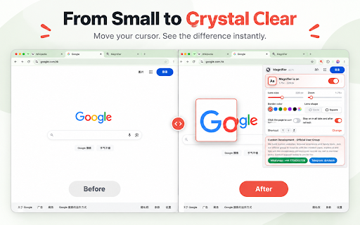 Web Page Magnifier – Magnifying Glass screenshot