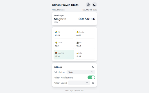 Adhan Prayer Times screenshot