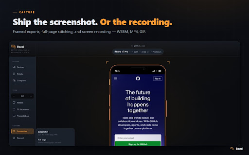 Bezel — Responsive Design Tester & Mobile Device Emulator screenshot